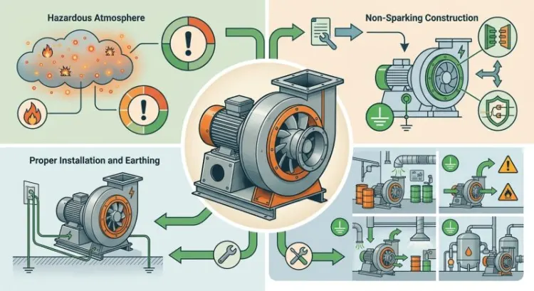 Ventilateur ATEX : norme EN 14986 et directive 2014/34/UE expliquées